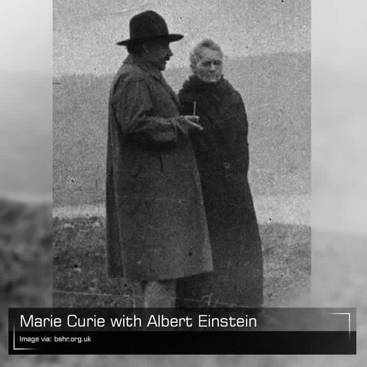 Marie Curie and Albert Einstein